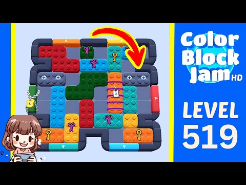Color Block Jam Level 519 Solution Walkthrough