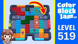 Solution du Niveau 519 de Color Block Jam