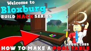 ROBLOX l Bloxburg l Build HACK Series l Pool Table