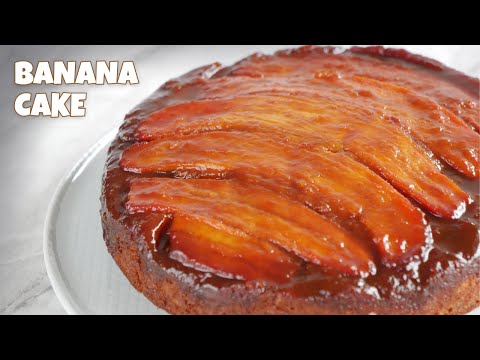 Banana Cake in the style of Cyril Lignac