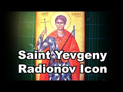 Russian Orthodox icon saint Yevgeny Rodionov