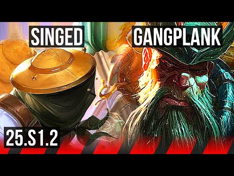 SINGED vs GANGPLANK (TOP) | KR Diamond | 25.S1.2