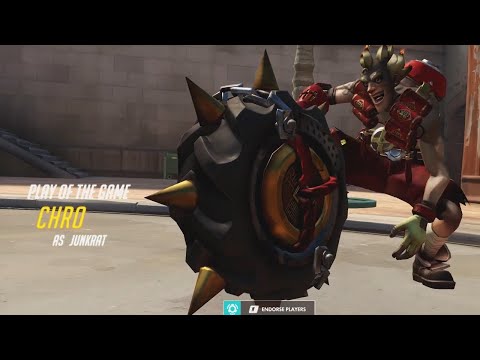POTG! CHRO + SUPER! JUNKRAT GAMEPLAY OVERWATCH SEASON 28 TOP 500