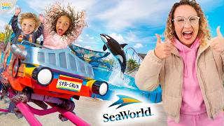 UM DIA INTEIRO NO SEAWORLD COM SHOW DAS BALEIAS E MONTANHA-RUSSA! - FAMÍLIA BELLA E LUCCA SHOW