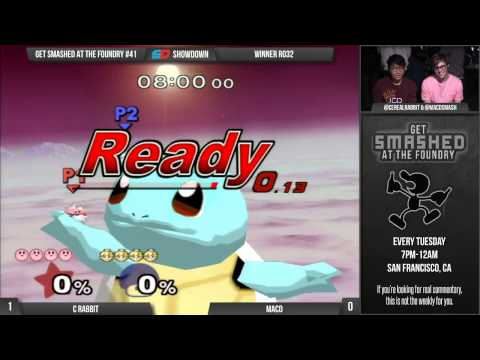 Get Smashed at the Foundry #41 - Winner Ro32: C Rabbit (Kirby) vs MacD (Peach)