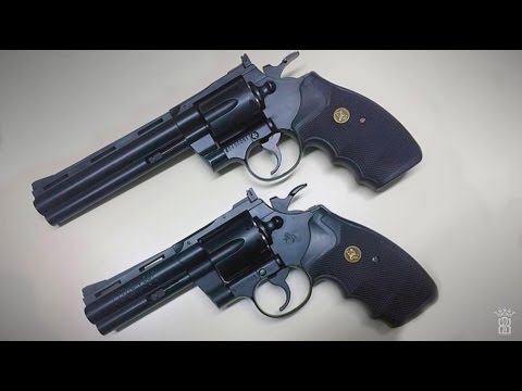 *Airsoft Review* KWC Colt Python 4 Inch & 6 Inch Black - Gas Version | Deutsch German |