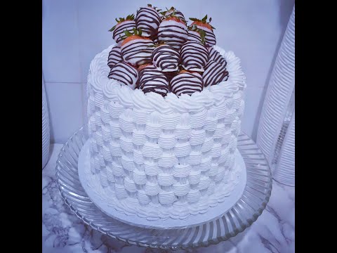 BASKET WEAVE CAKE USING WHIPPED CREAM