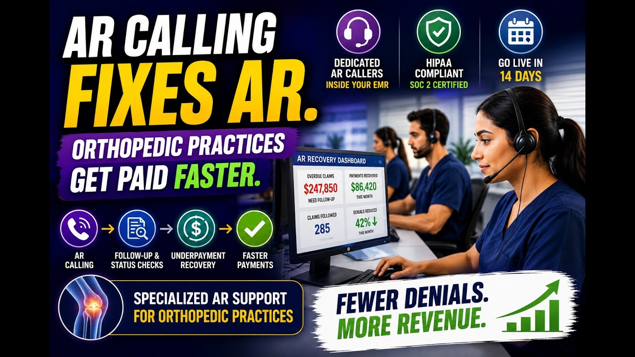 How AR Calling Services for Orthopedic Practices works