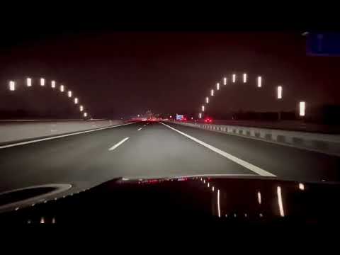 Driving along the A73 near Eltersdorf, Germany