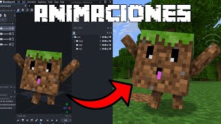Como Agregar Animaciones A Entidades De Minecraft Bedrock / PE | BlockBench | Bridge v2 | Addon