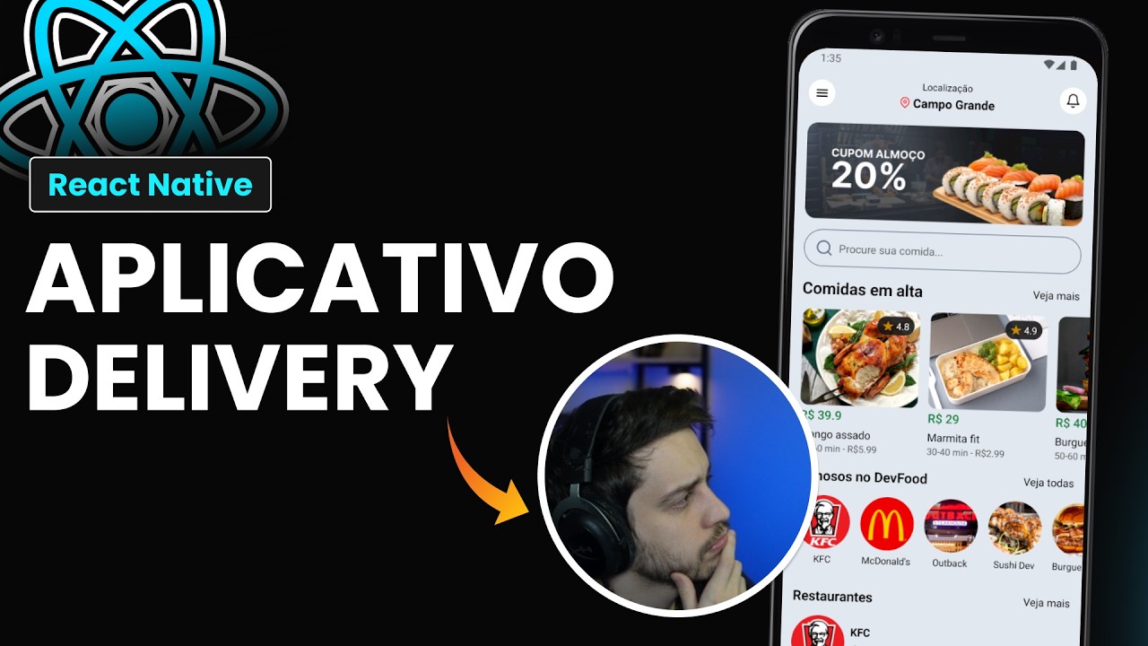 Criar App Delivery com React Native + TailwindCSS