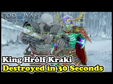 Destroy Berserker King Hrólf Kraki in 30 Seconds God of War Ragnarök Best Build Guide