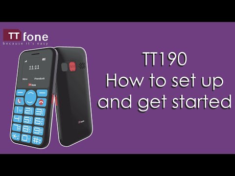 How to Set Up and Get Started with TTfone TT190 | Simple Phone with Blue Big Buttons & SOS Feature