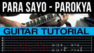 Para Sayo - Parokya Ni Edgar INTRO + SOLO Guitar Tutorial (WITH TAB)