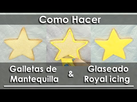 Como hacer galletas de mantequilla & Glaseado o Royal Icing
