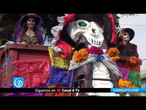 Estudiantes de Chimalhuacán festejaron el Día de Muertos
