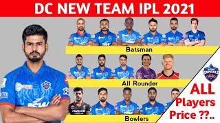 IPL 2021 - Delhi Capitals Final squad | DC New Team VIVO IPL 2021 |