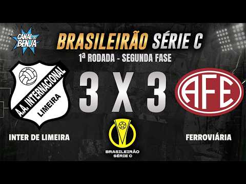 🔴 INTER DE LIMEIRA X FERROVIÁRIA | AO VIVO COM IMAGENS | BRASILEIRÃO SÉRIE C 2026