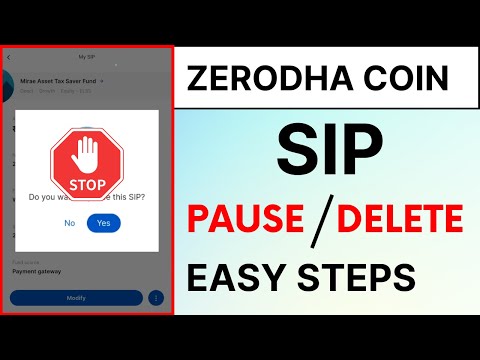 How to Cancel or Delete SIP in Zerodha Coin? How to Stop SIP in Zerodha Coin App?