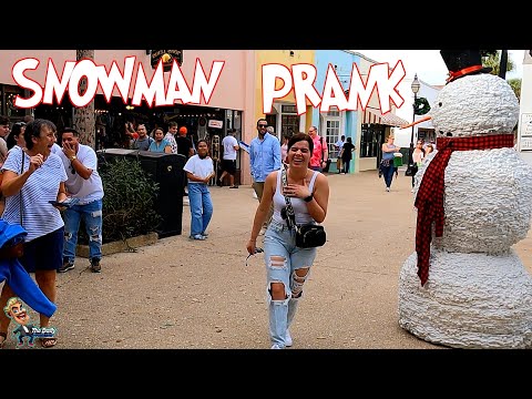 SNOWMAN PRANK 2024! -- Funny Scary Snowman Reactions