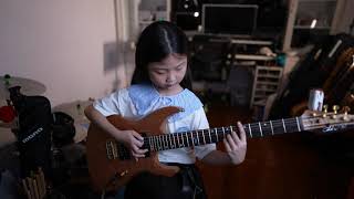 MiuMiu at eight years old birthday – Pachelbel’s Canon in D, in rock guitar