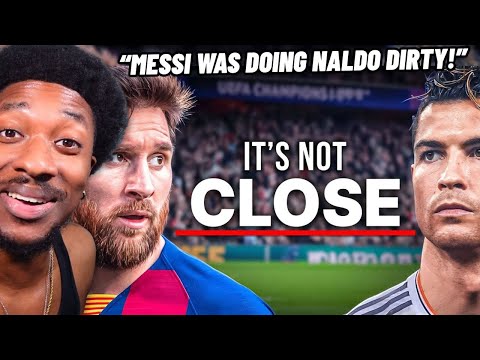 Messi Was Putting BELT On CR7 🤣 | American Reacts To Messi VS Ronaldo - Every Time They Faced Off