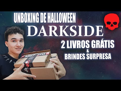 Unboxing de Halloween Darkside || 2 Livros Grátis + Brindes || Unboxing #5