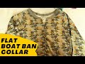 Flat Boat Neck Collar Tutorial Easiest Method Ever MUST WATCH