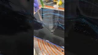 Painting the night sky using resin