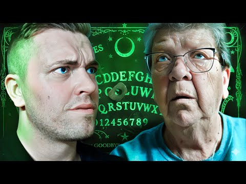 DOING A OUIJA BOARD WITH MY GRANDMA! | GRANDMA'S BOY