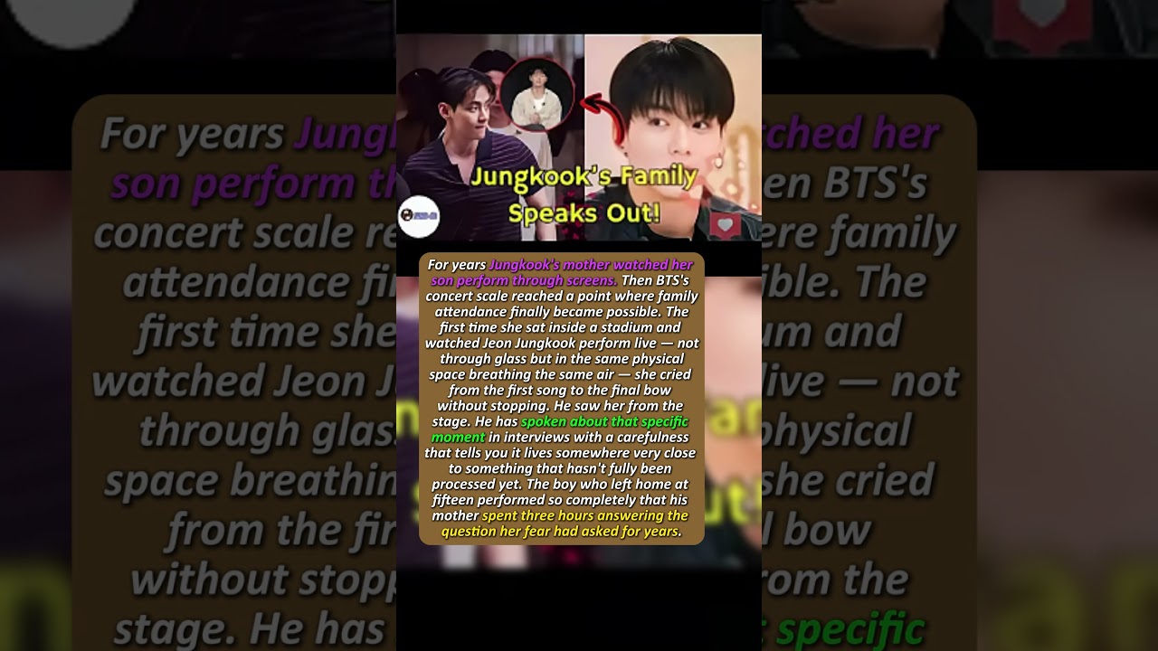 Jungkook's Mom WATCHED His First Concert — She Cried For 3 Hours Straight  He Saw Her From The Stage