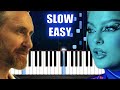 David Guetta & Bebe Rexha - I'm Good (Blue) - SLOW EASY Piano Tutorial
