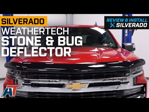 2019-2021 Silverado 1500 Weathertech Stone and Bug Deflector; Dark Smoke Review & Install