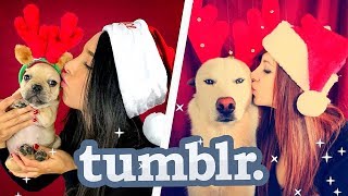 Imitando Fotos TUMBLR De NAVIDAD 📸☃️💕 | Mariale