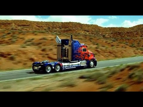 Optimus Prime old to new   Optimus primes Transformation   Transformars Age of Extinction movie clip