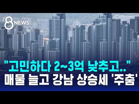 &quot;고민하다 2~3억 낮추고..&quot; 매물 늘고 강…