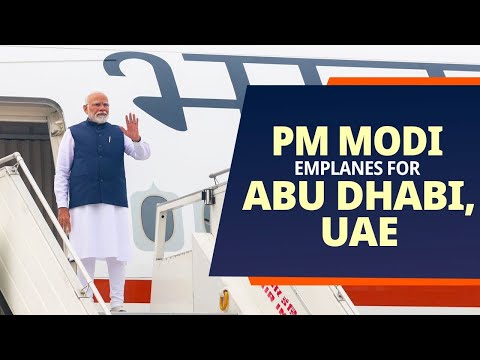 PM Modi emplanes for Abu Dhabi, UAE