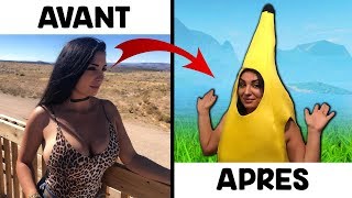 Comment est-elle devenue un skin banane en public 