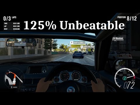 Forza Horizon 3 - 125% Unbeatable, No Assists, Cockpit, Wet Road, Clean Racing