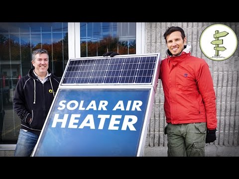 Awesome solar air heater for off grid living, tiny houses, r...