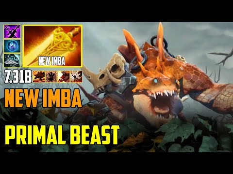PRIMAL BEAST MID NEW IMBA | 7.31b BROKEN BUILD WITH RADIANCE - DOTA 2