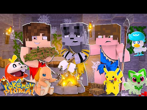 Minecraft : PRIMAL POKÉMON #1 - GANHAMOS OS NOVOS POKÉMON INICIAL DA ERA PRIMITIVO NO NOVO MOD!