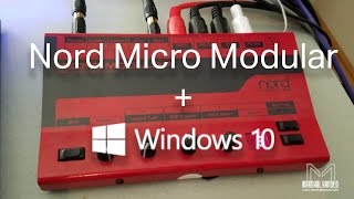 Video thumbnail for Nord Micro Modular on Windows 10, does it work?? - Live EDM Studio Session by Marshal Arnold