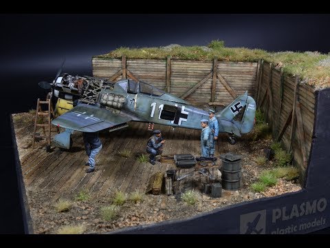 Focke-Wulf 190 Maintenance Airfield - Diorama 1/48