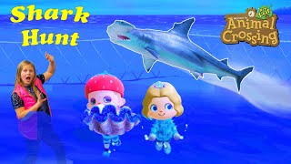 Assistant Hunts for Sharks with Mr. Engineer on Animal Crossings New Horizons
