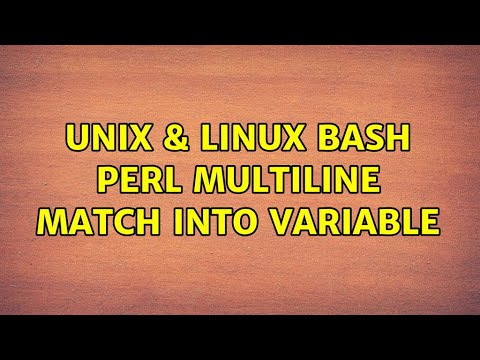 Unix & Linux: Bash Perl multiline match into variable