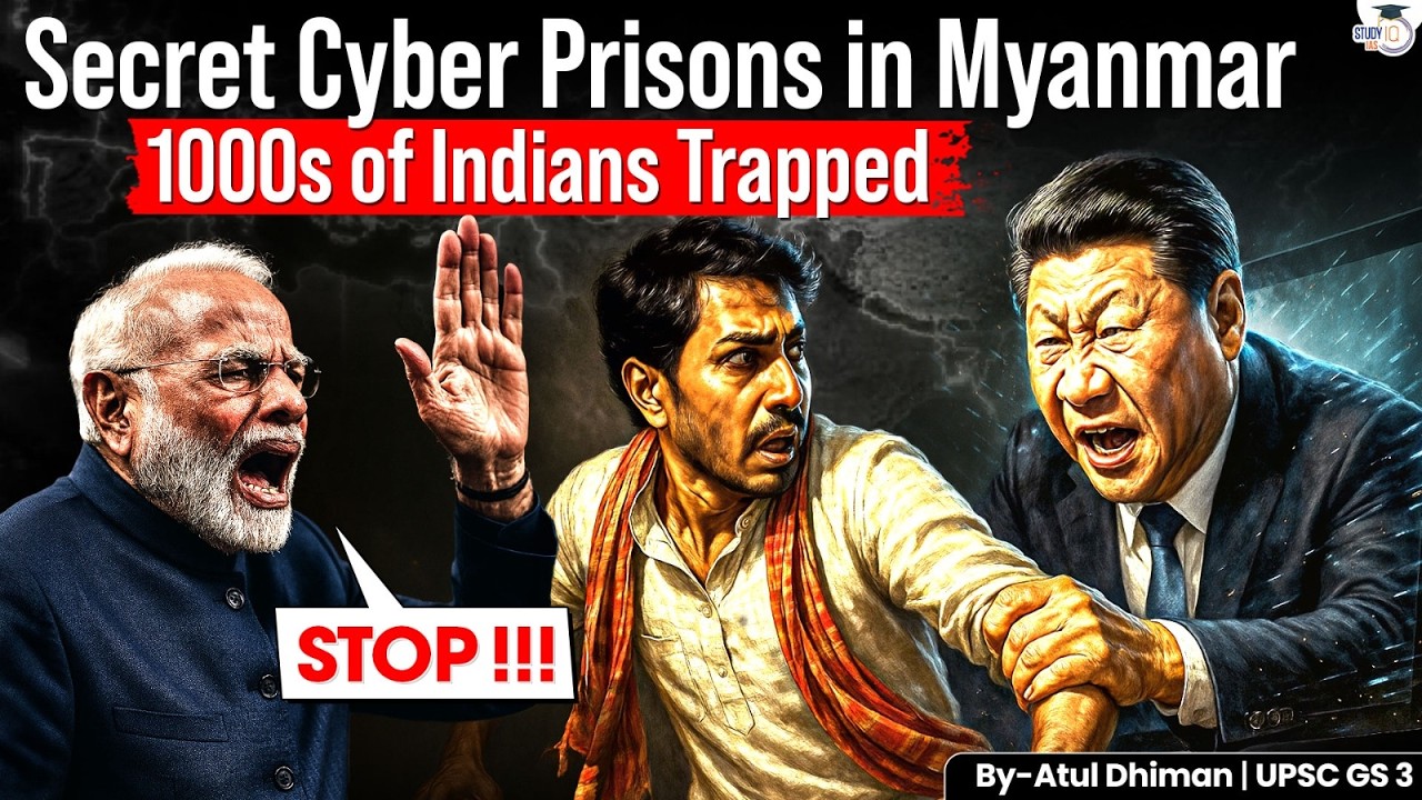 Indian Air Force and Army Defeat China in Myanmar | China Cyber Scam in Myanmar News | GS3 | StudyIQ