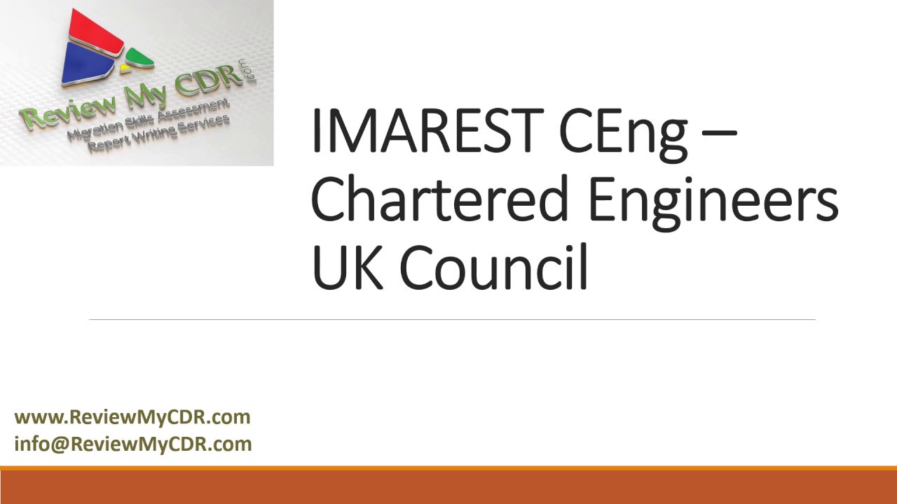 ReviewMyCDR-IMAREST CEng – Chartered Engineers UK Council