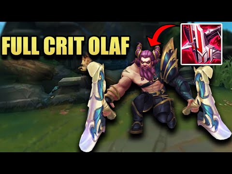 Olaf top but You can Win EVERY MATCHUP when you Build FULL Crit !! ( FULL CRIT OLAF TOP )