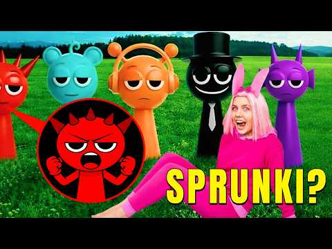ALINA Became SPRUNKI and Then We Filmed SPRUNKI vs POPPY PLAYTIME in Real Life!!